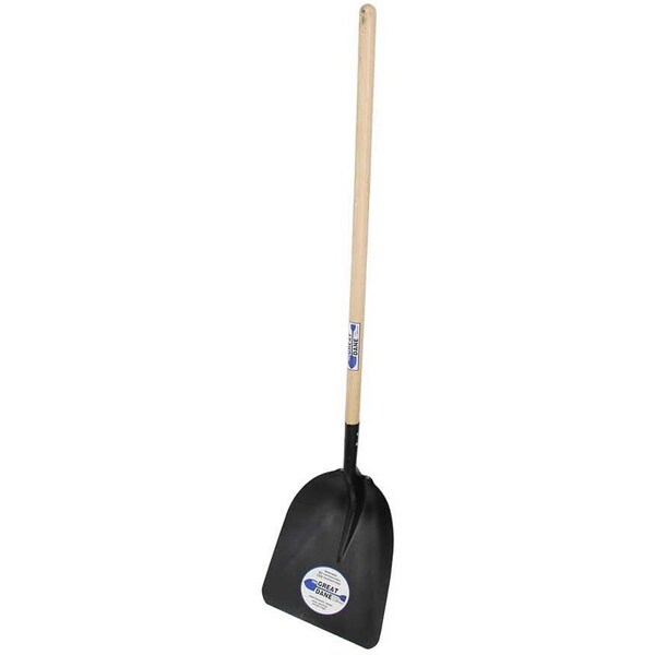 The Brush Man No 8 Scoop, Steel, Long Wood Handle, 3PK SCOOP-ST-LW8-I - main